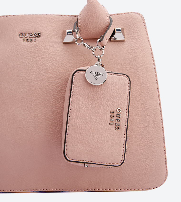 Buy Guess Talan Girlfriend Satchel Bag Pink UY686106 In Pink 6thStreet Oman