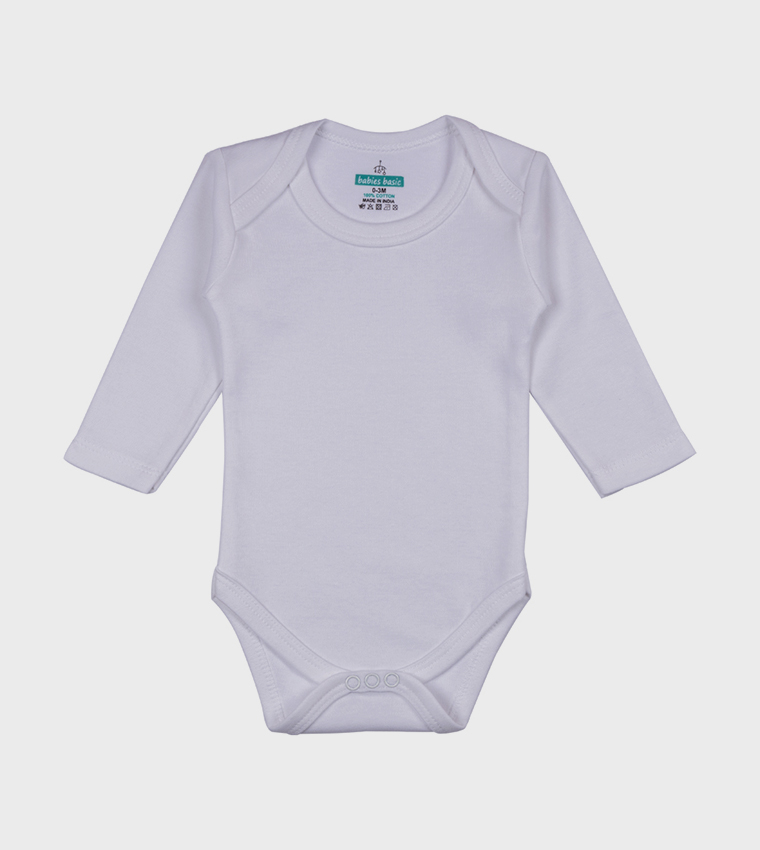 Pack of 6 Cotton Long Sleeves Bodysuits