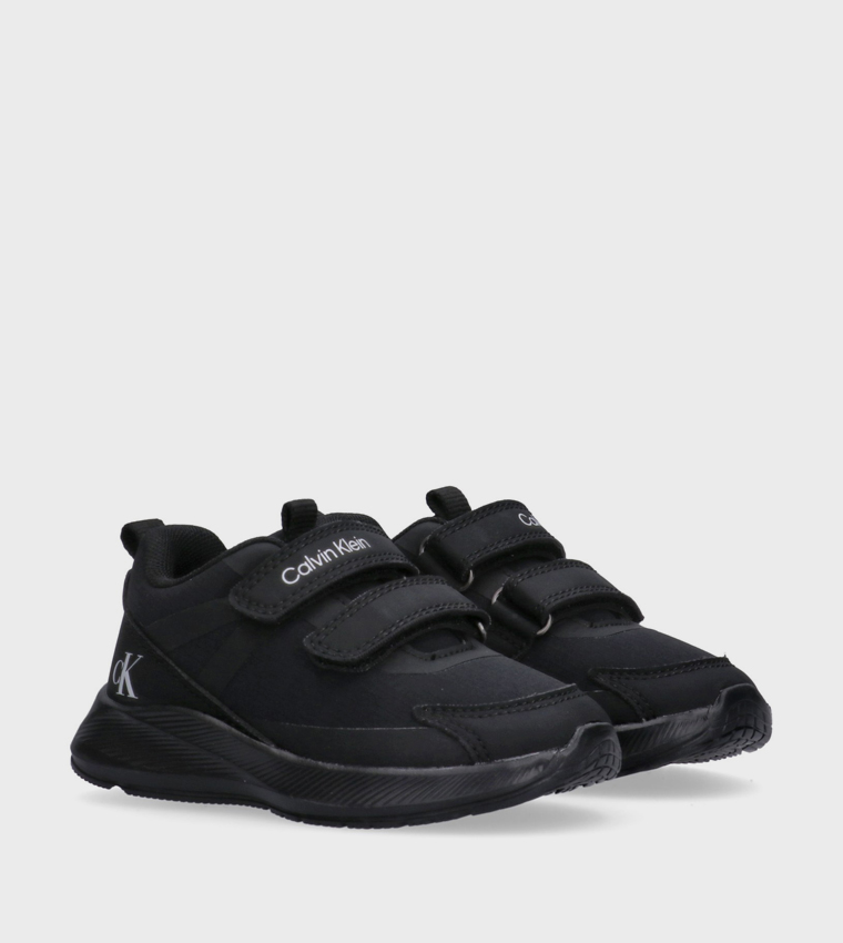 Logo Printed Velcro Closure Sneakers