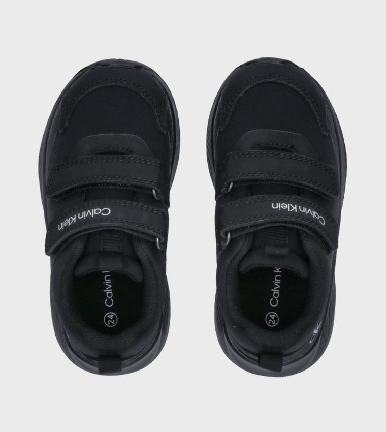 Logo Printed Velcro Closure Sneakers