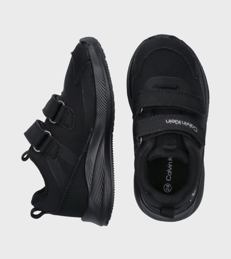 Logo Printed Velcro Closure Sneakers