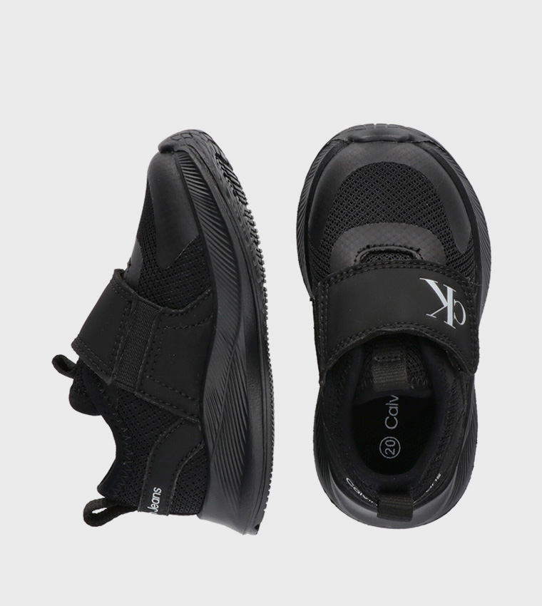 Buy Calvin Klein Logo Printed Velcro Closure Sneakers In