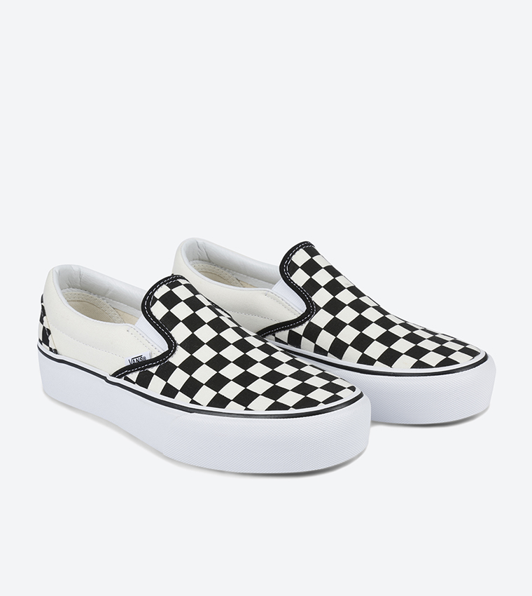 Vans Men's Classic Slip-On - Black Checkered