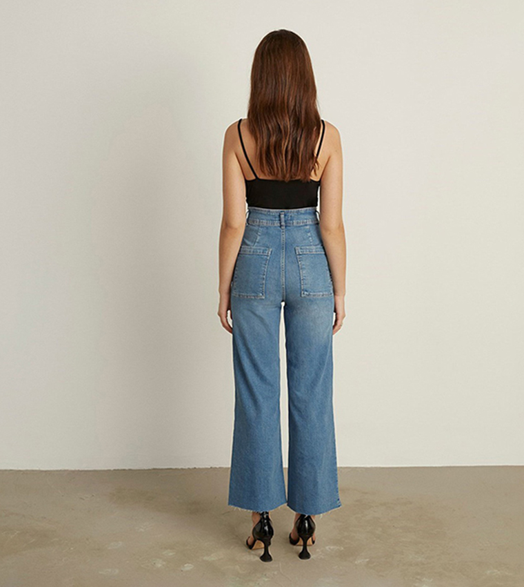 Flared Wide Leg Jeans
