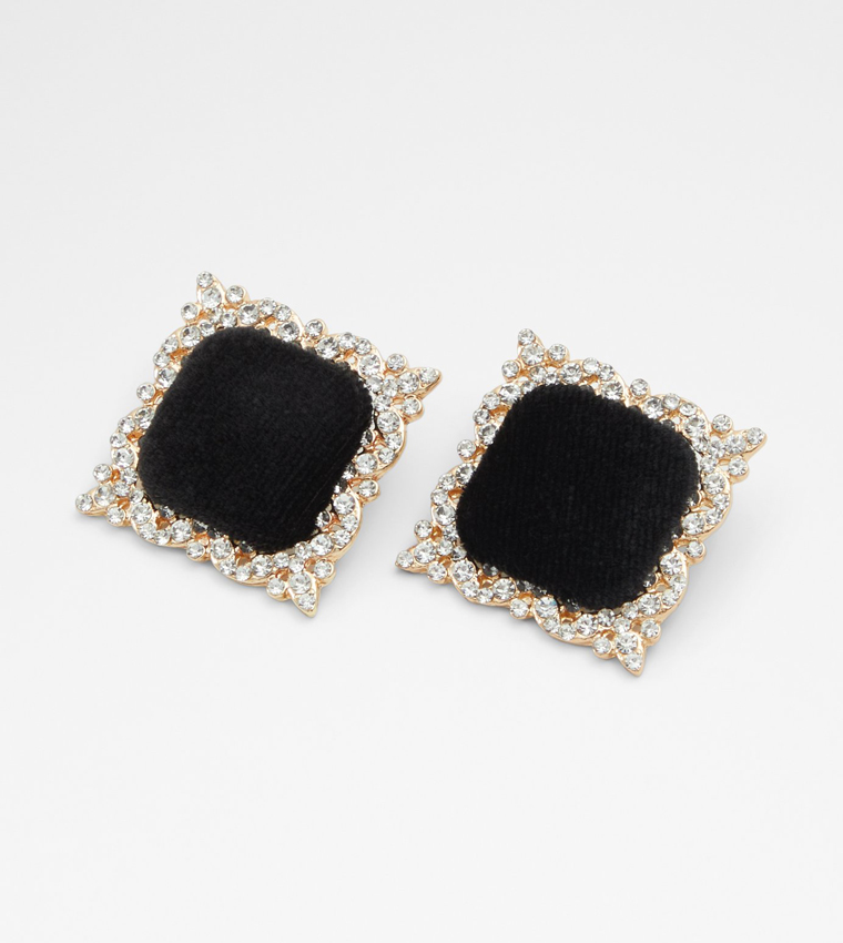 Buy Aldo Accessories VAANI Embellished Stud Earrings In Black 6thStreet Oman