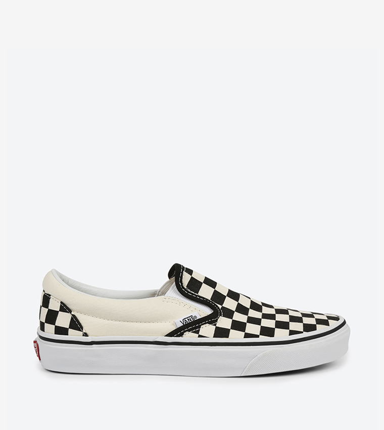 Buy Vans Classic Checkered Slip Ons In Beige 6thStreet UAE