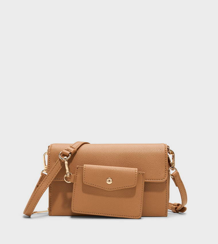 VALABENA Textured Crossbody Bag with Pouch