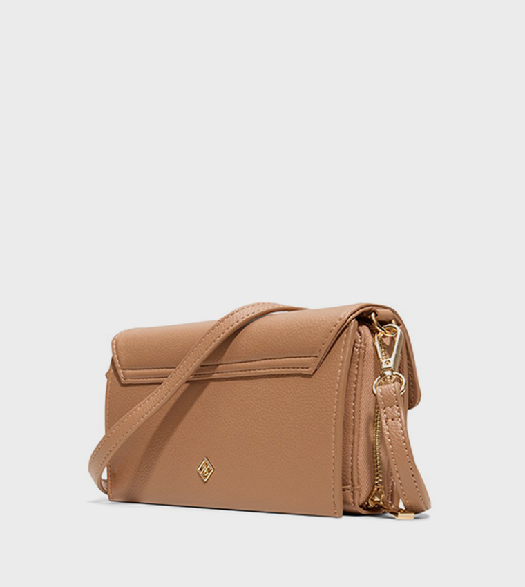 VALABENA Textured Crossbody Bag with Card Holder