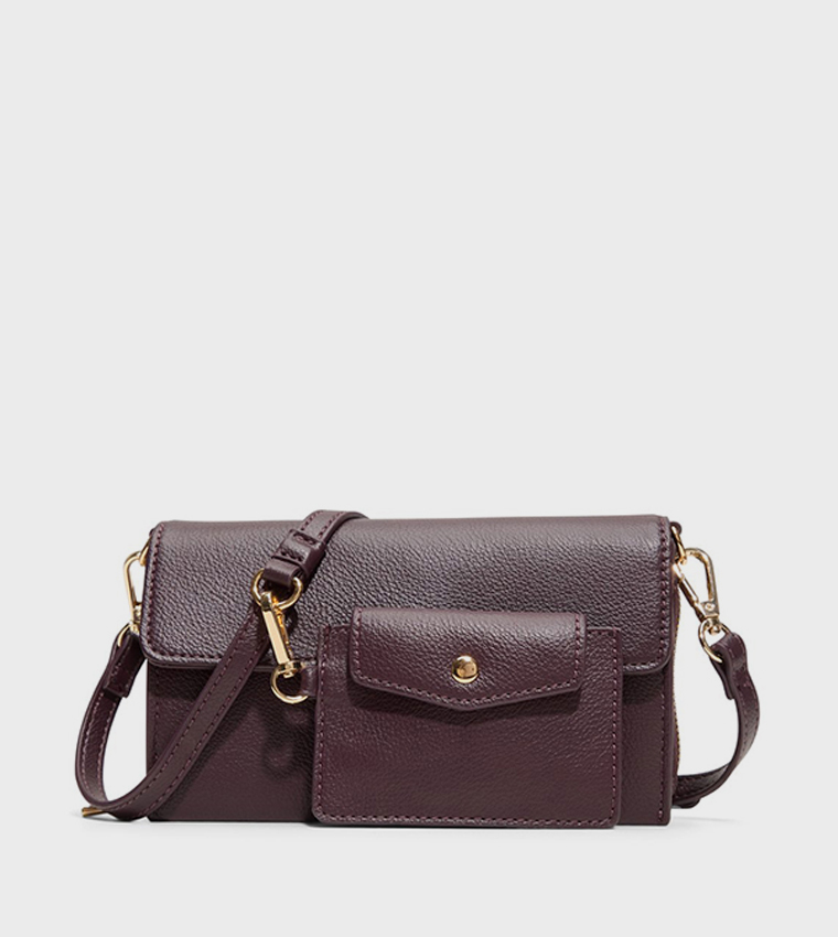 VALABENA Textured Crossbody Bag with Card Holder