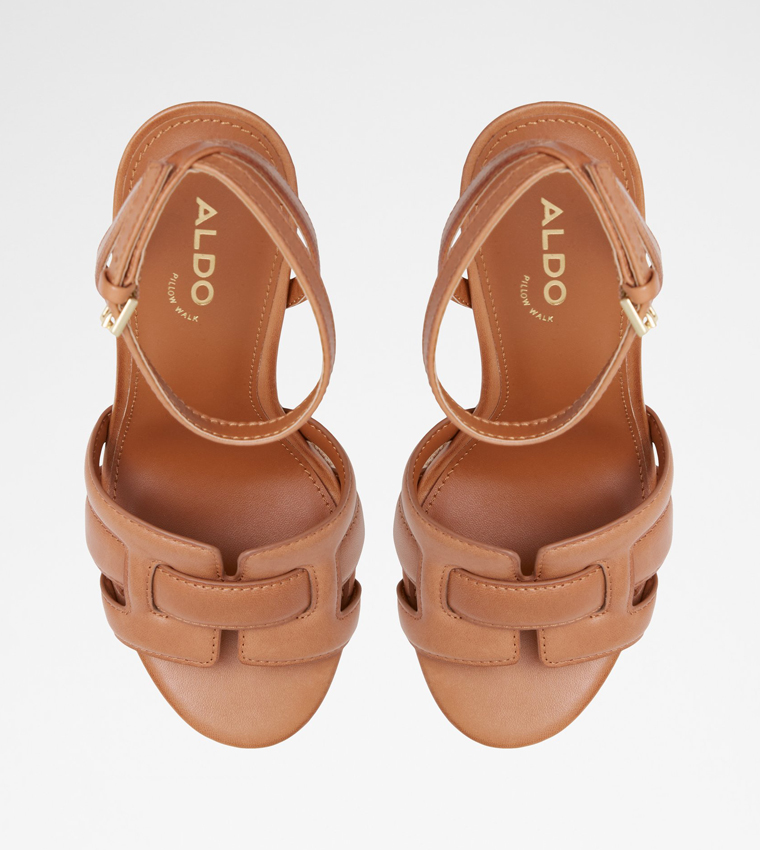 VALABEREL Textured Platform Heel Sandals