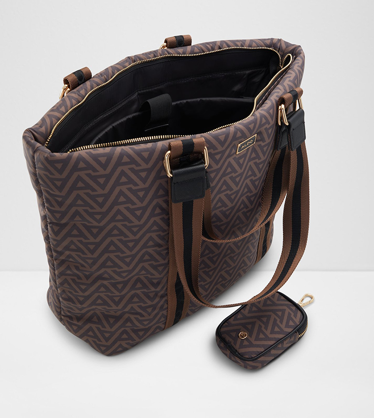 VALABERYN Patterned Tote Bag with Pouch
