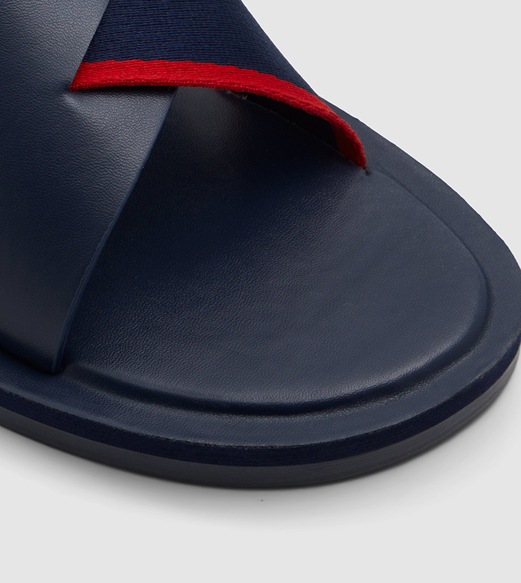 Navy casual sandals cheap