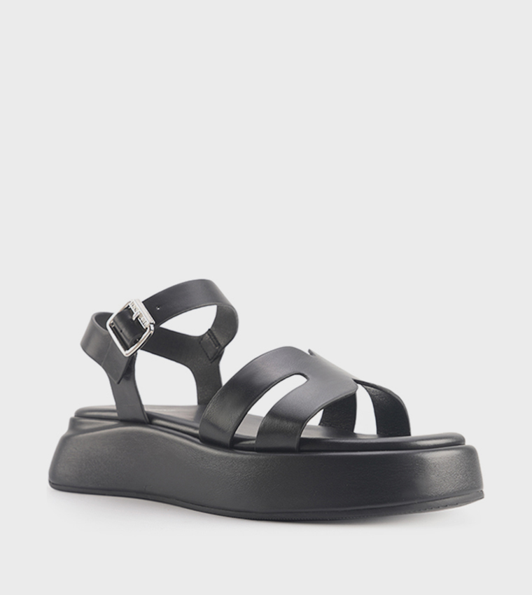 VELART Cut-Out Flatform Sandals