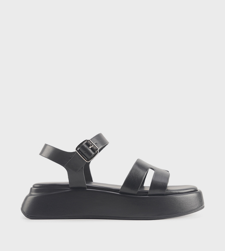 VELART Cut-Out Flatform Sandals