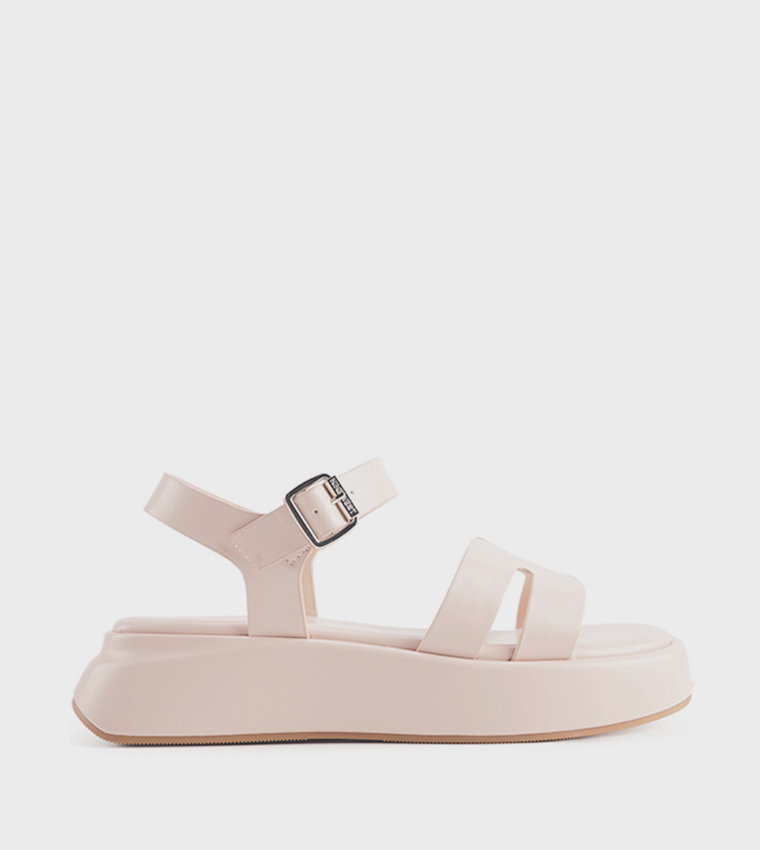 VELART Cut-Out Flatform Sandals