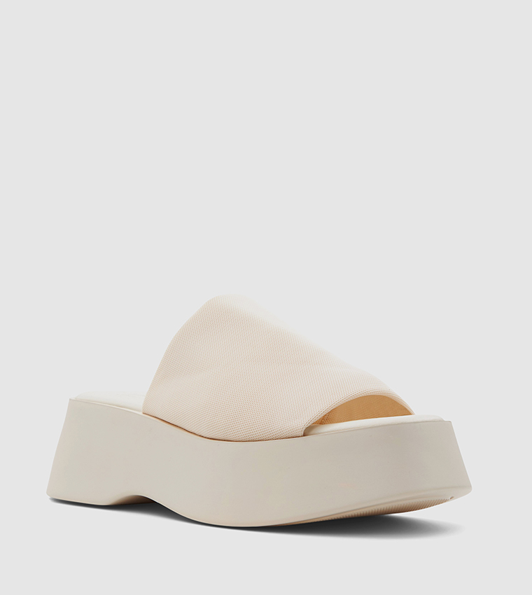 Buy Call It Spring VENISE Open Toe Platform Sandals In Cream