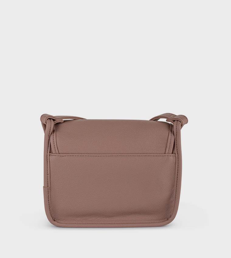 Textured Flap Crossbody Bag