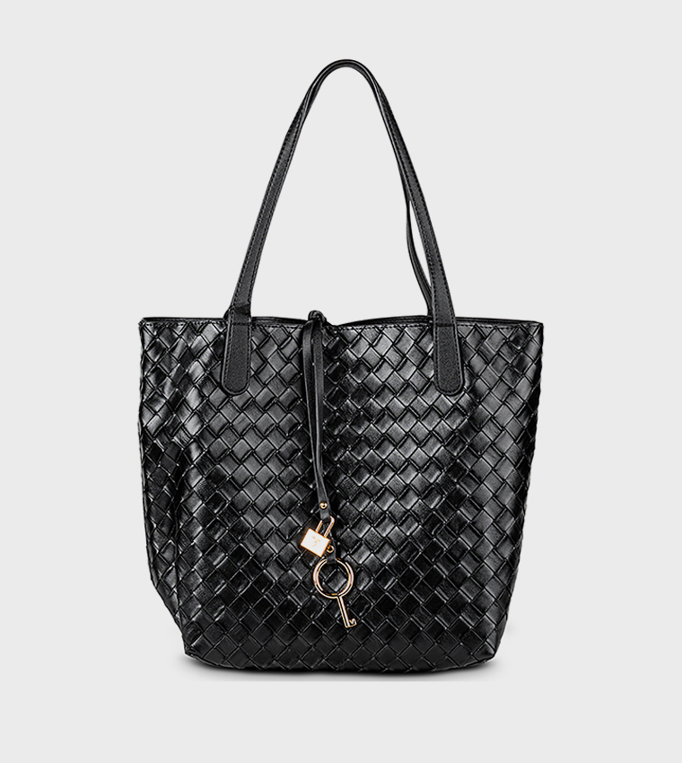 Braided Tote Bag Set