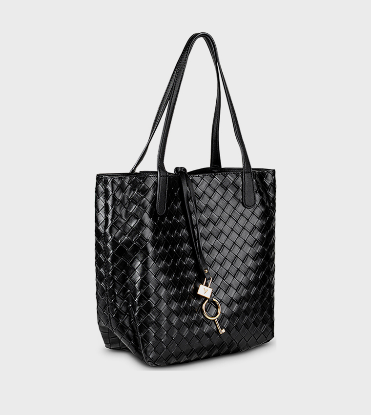 Braided Tote Bag Set