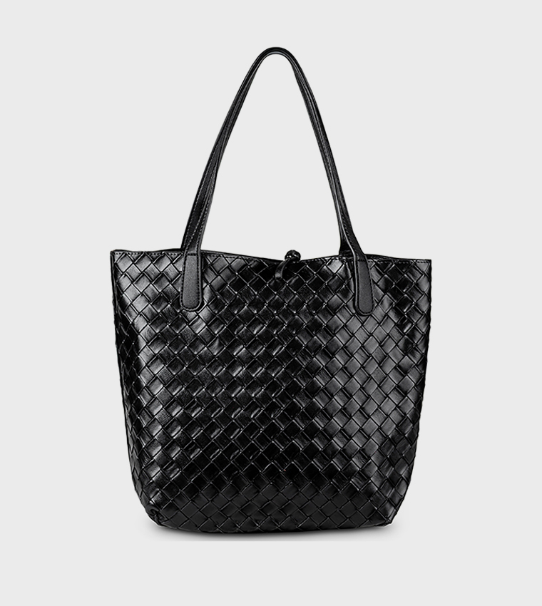 Braided Tote Bag Set