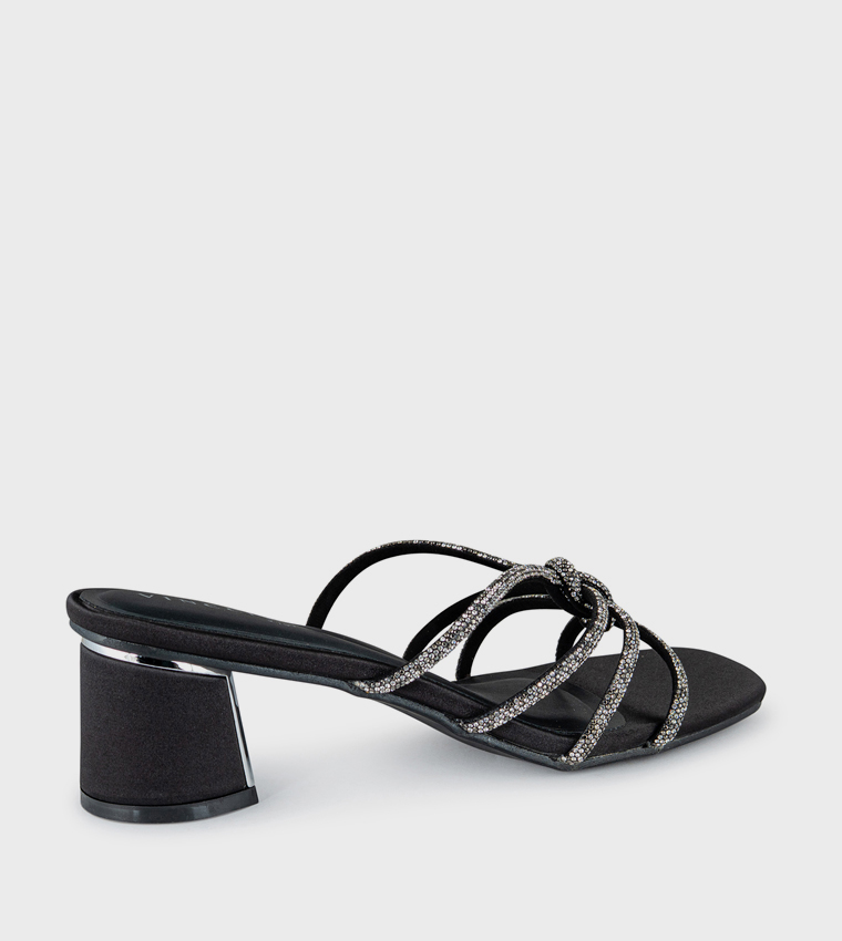 Embellished Strappy Heeled Sandals