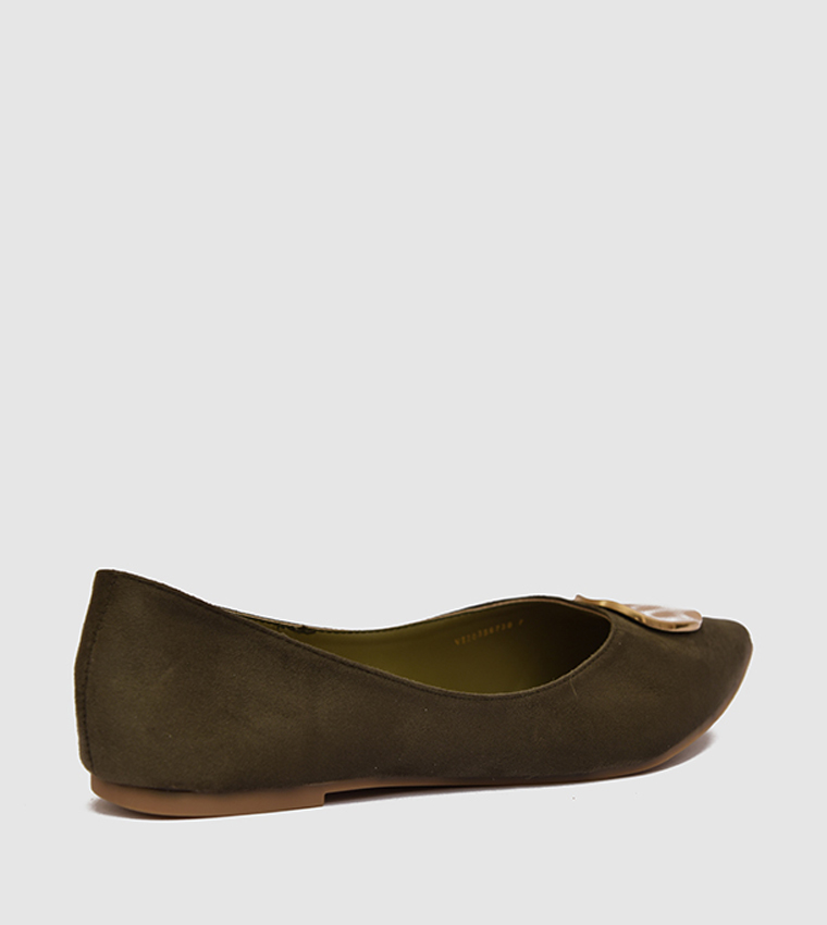 Metal Accent Ballerinas
