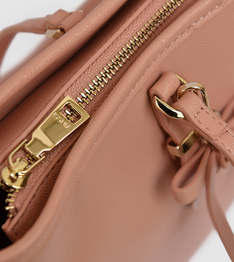 Buy VINCCI Logo Detail Tote Bag In Pink | 6thStreet UAE