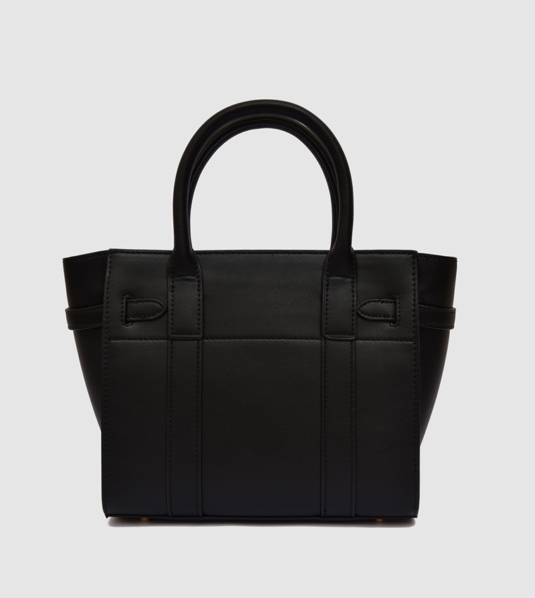 Buy VINCCI Textured Satchel Bag In Black 6thStreet UAE