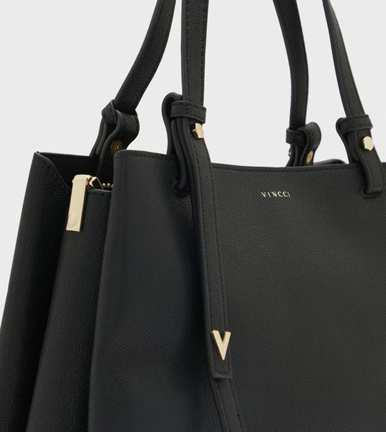 Logo Detail Satchel Bag