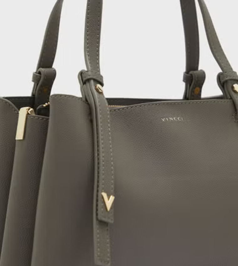 Textured Satchel Bag