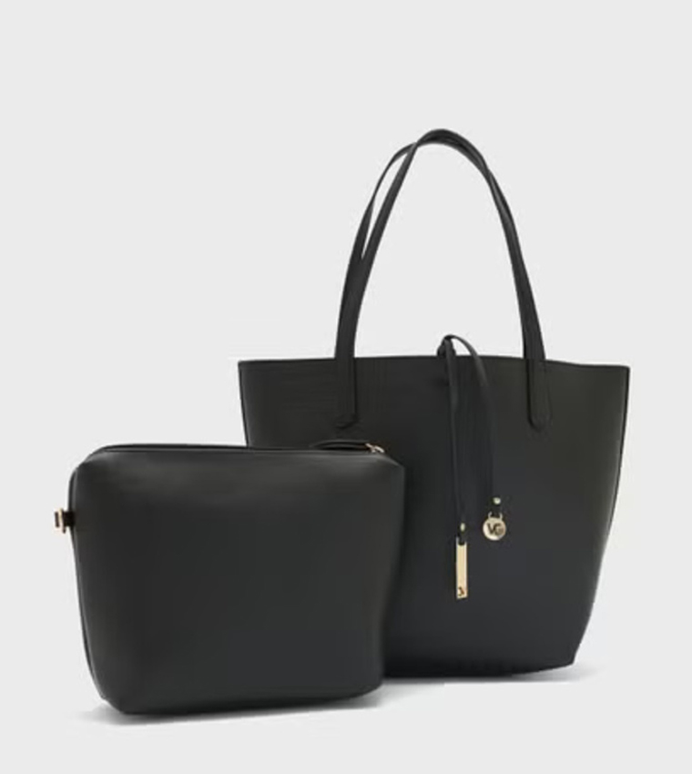 Textured Tote Bag Set