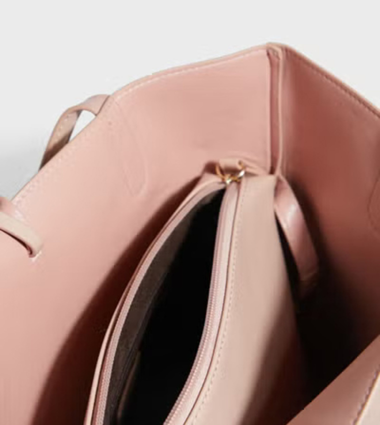 Textured Tote Bag Set