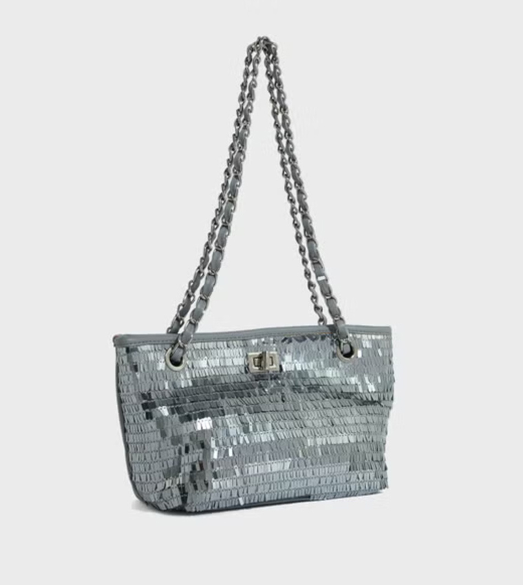 Sequined Shoulder Bag