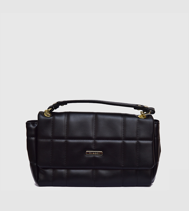 Quilted Convertible Crossbody Bag