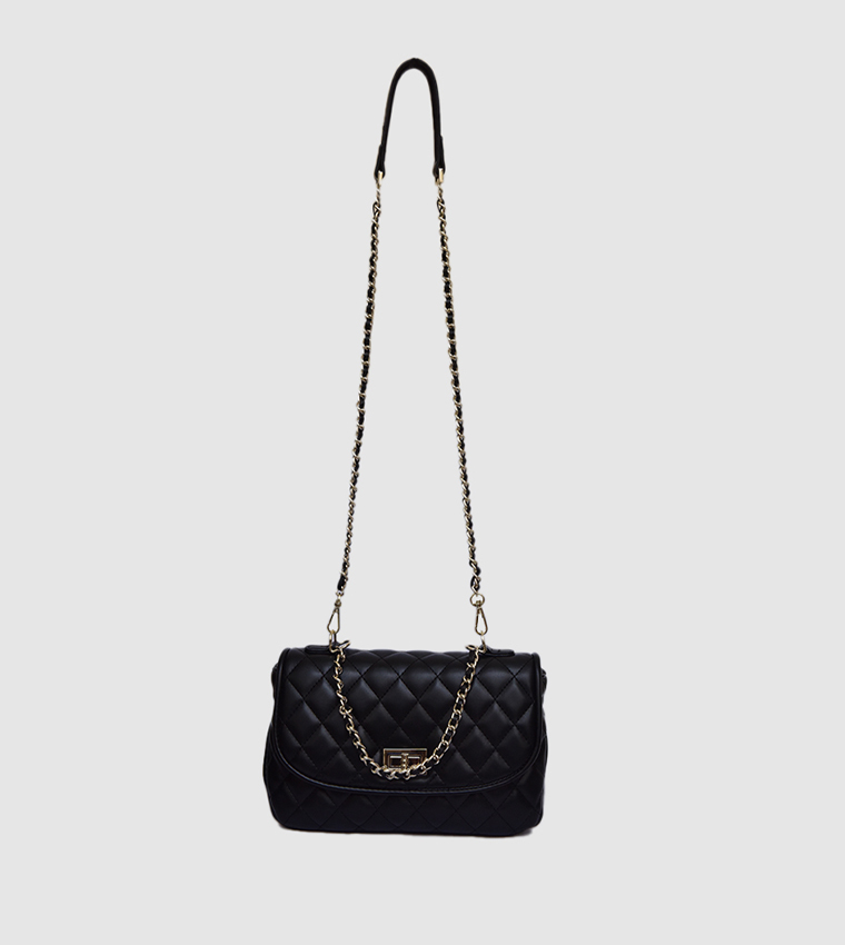 Quilted Flap Shoulder Bag