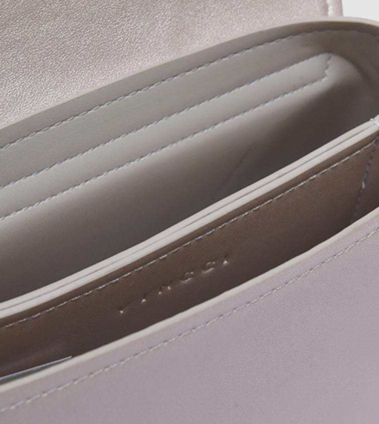 Embellished Accessory Detail Crossbody Bag