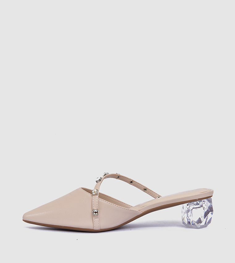 Embellished Pointed Toe Pumps