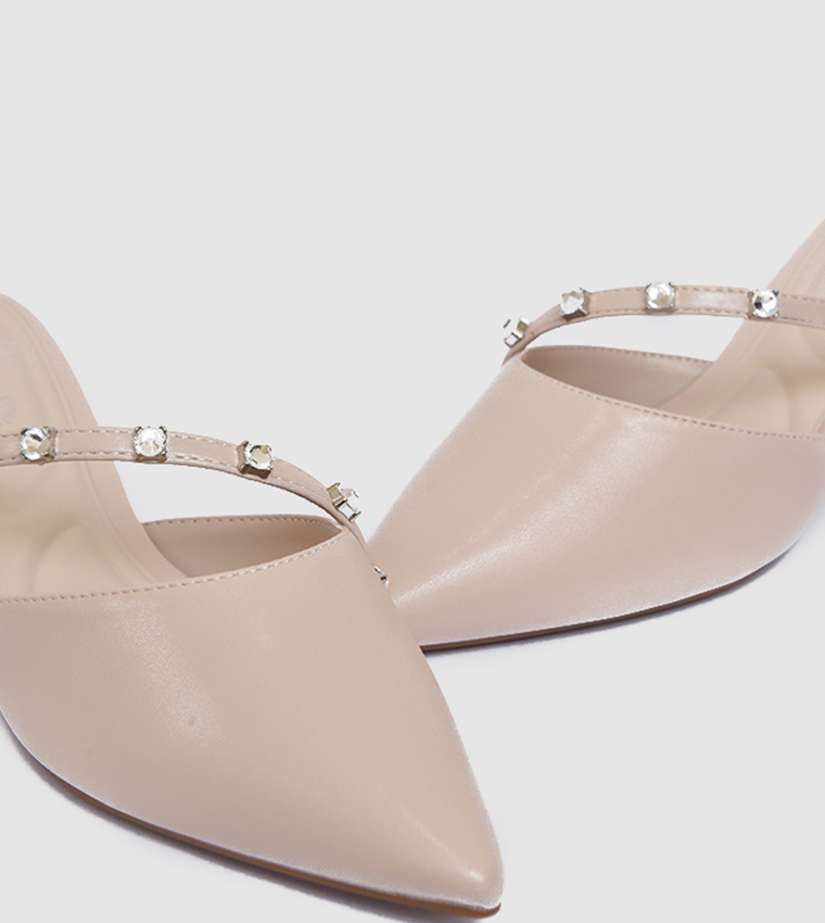 Embellished Pointed Toe Pumps