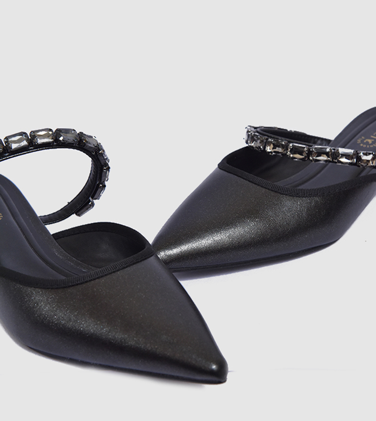 Embellished Pointed Toe Pumps