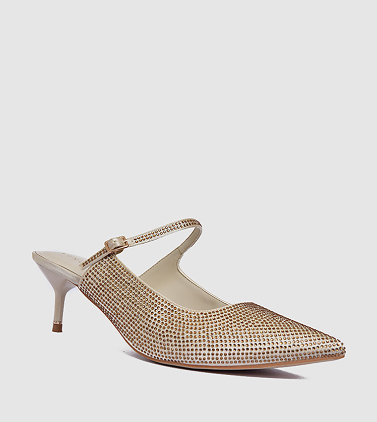Embellished Pointed Toe Pumps
