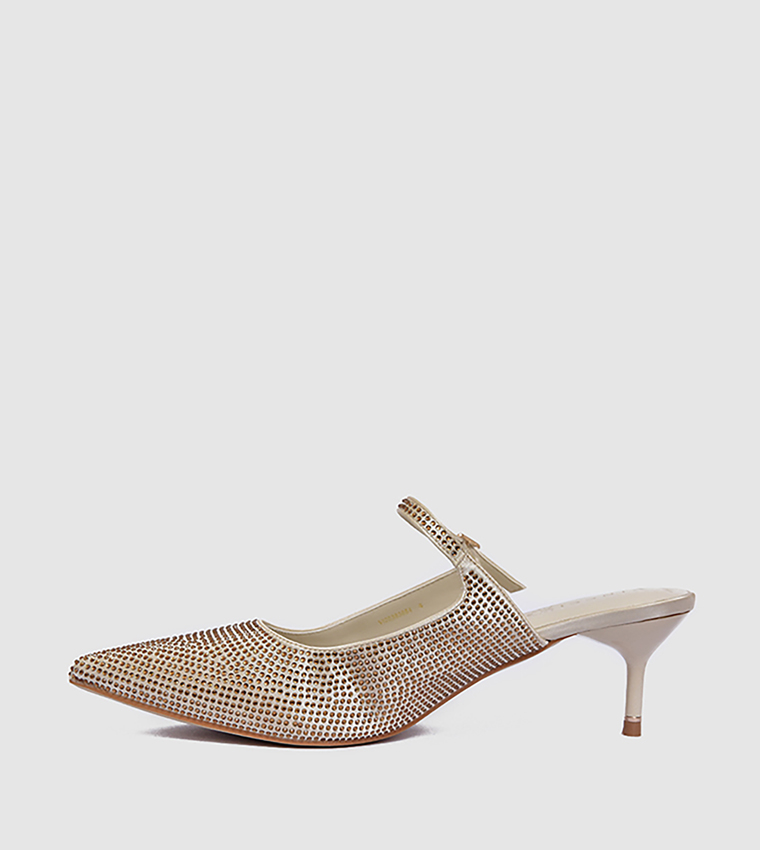 Embellished Pointed Toe Pumps