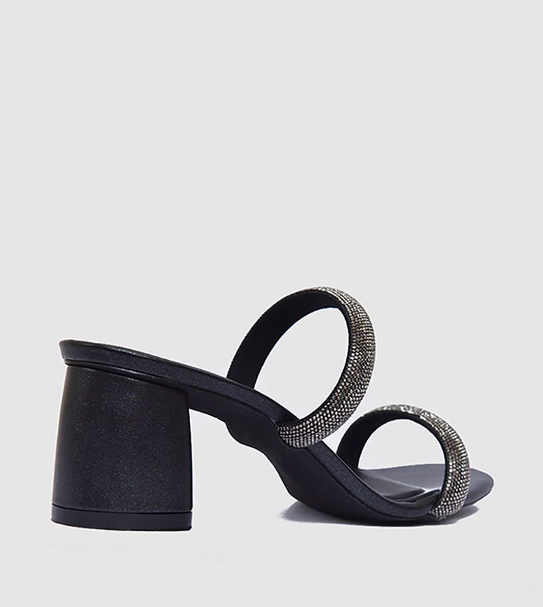 Embellished Block Heel Sandals