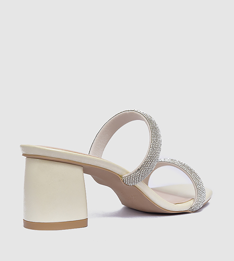 Embellished Block Heel Sandals