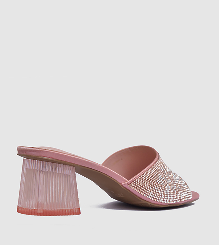 Embellished Block Heel Sandals