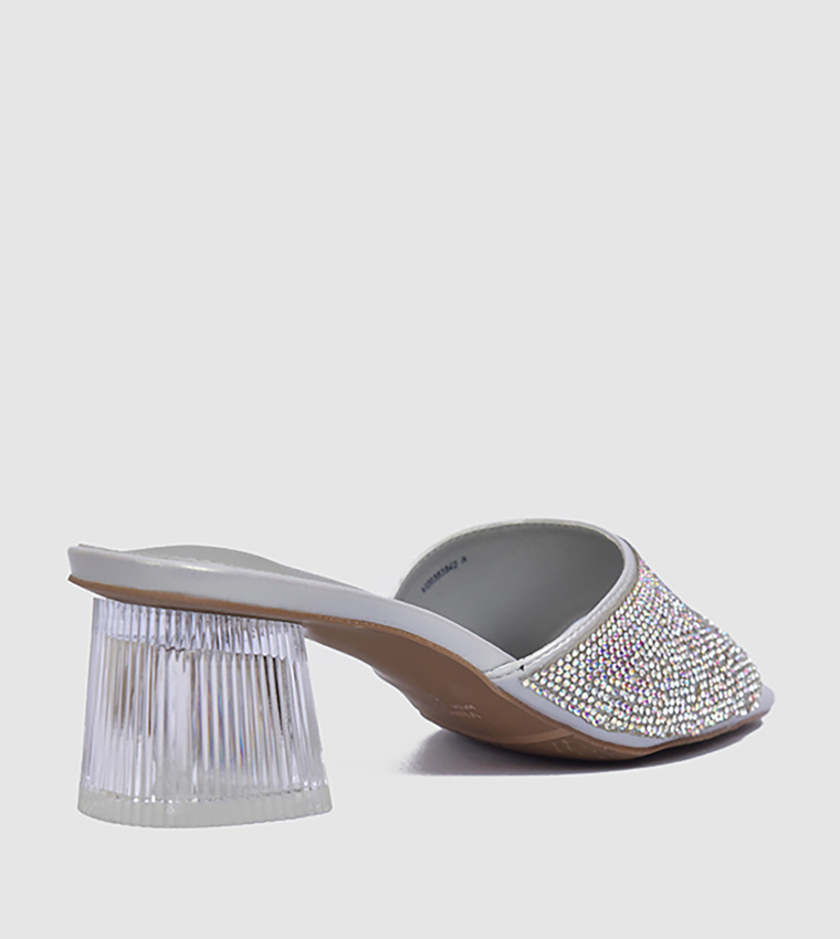 Embellished Block Heel Sandals