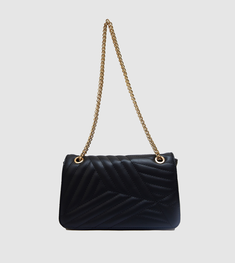 Quilted Chain Strap Shoulder Bag