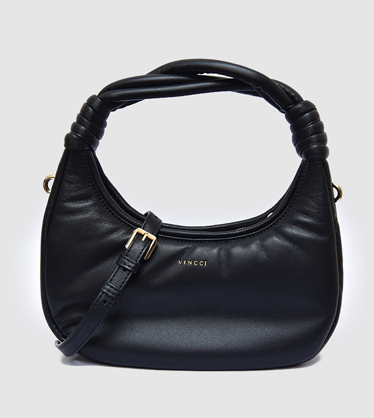 Knotted Handle Hobo Bag