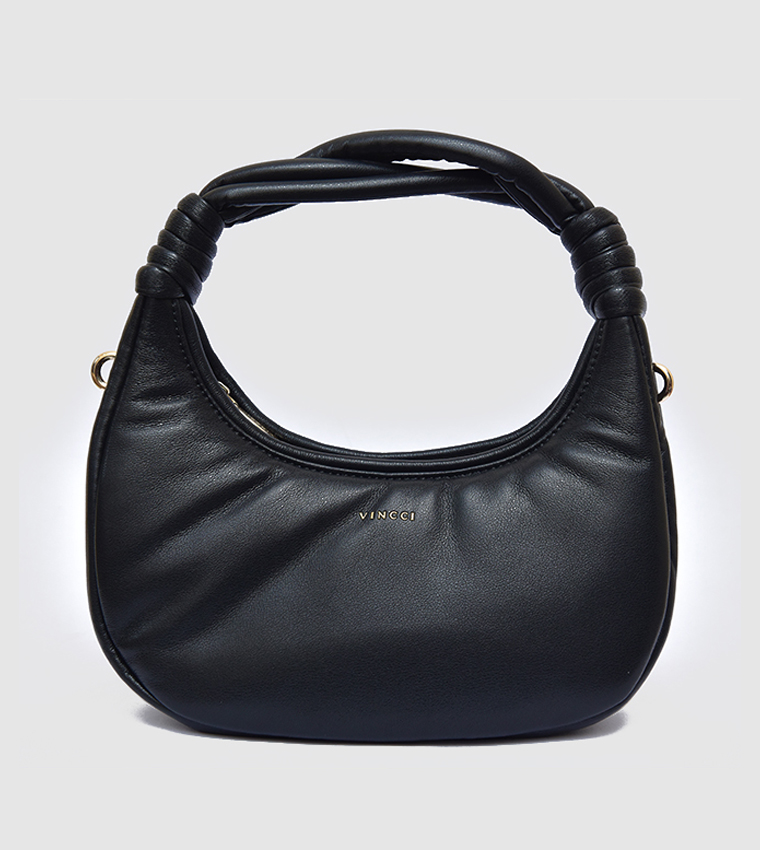 Knotted Handle Hobo Bag