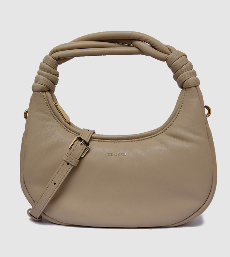 Knotted Handle Hobo Bag