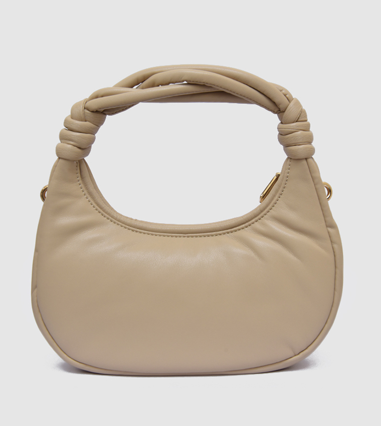 Knotted Handle Hobo Bag